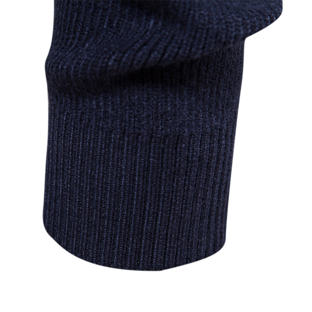 Manteau Gilet en Tricot Zippé Col Montant Style Vintage Décontracté pour Homme